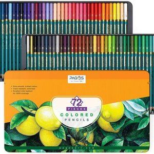 72 Pieces Colored Pencils Set - Vivid Colors